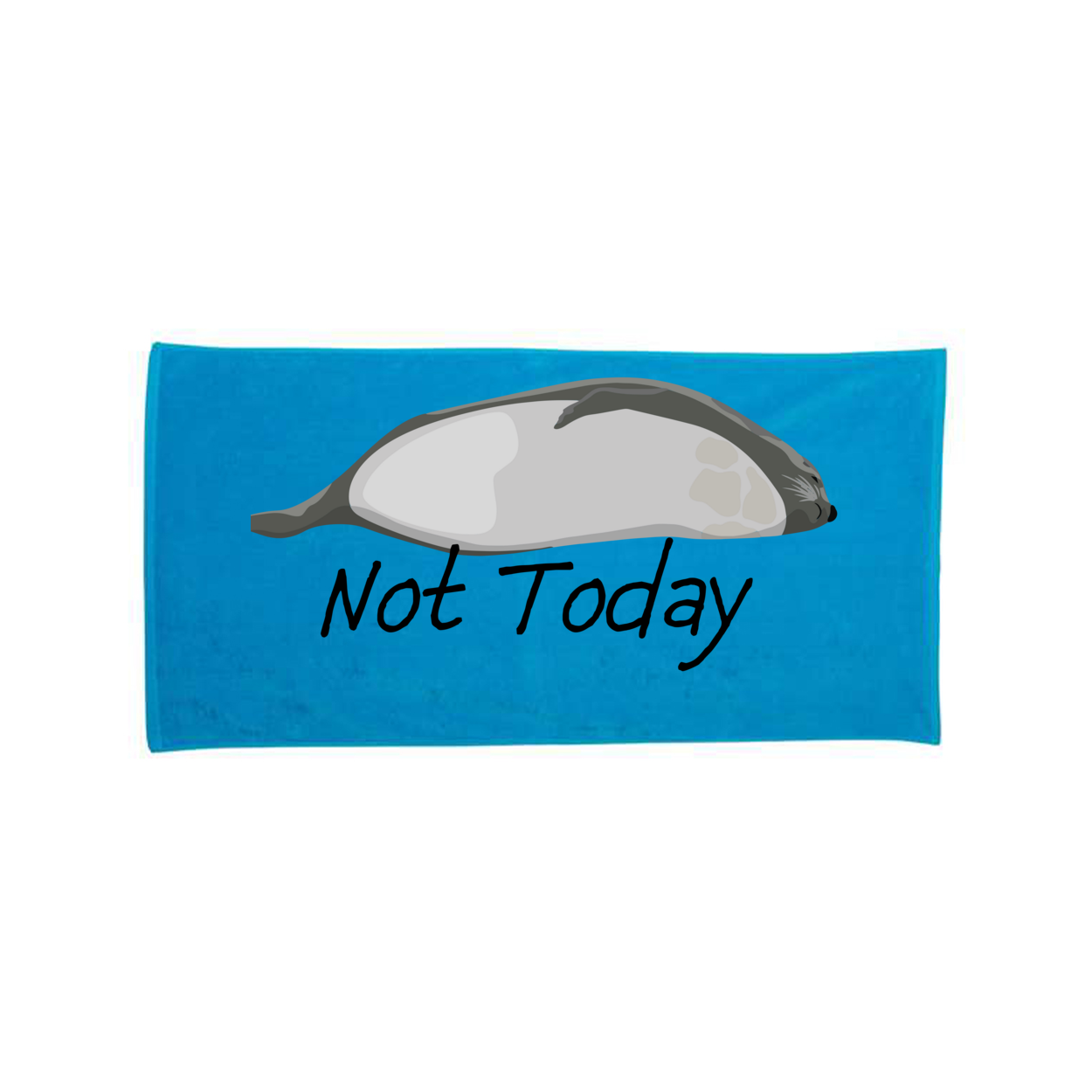 Not Today Velour Beach Towel