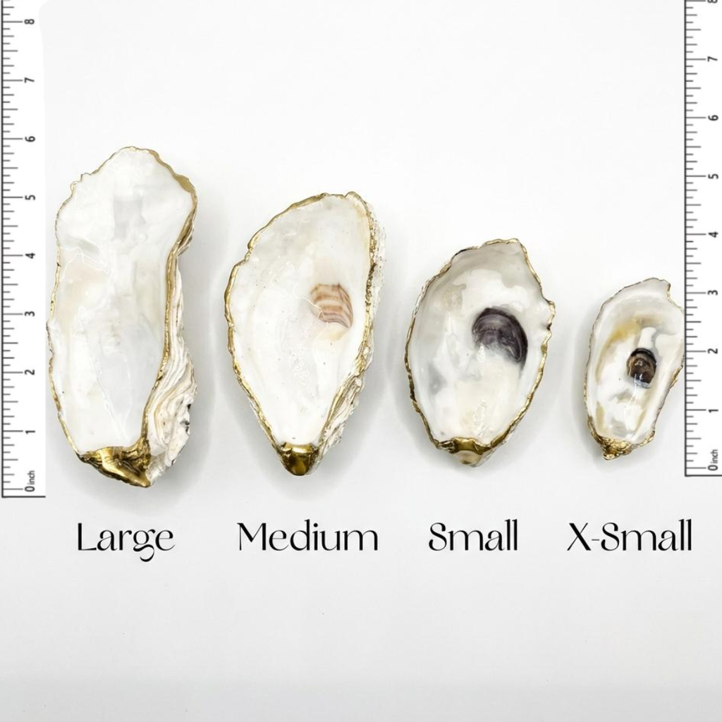Tropical Bird Oyster Shell Dish Gold Rim