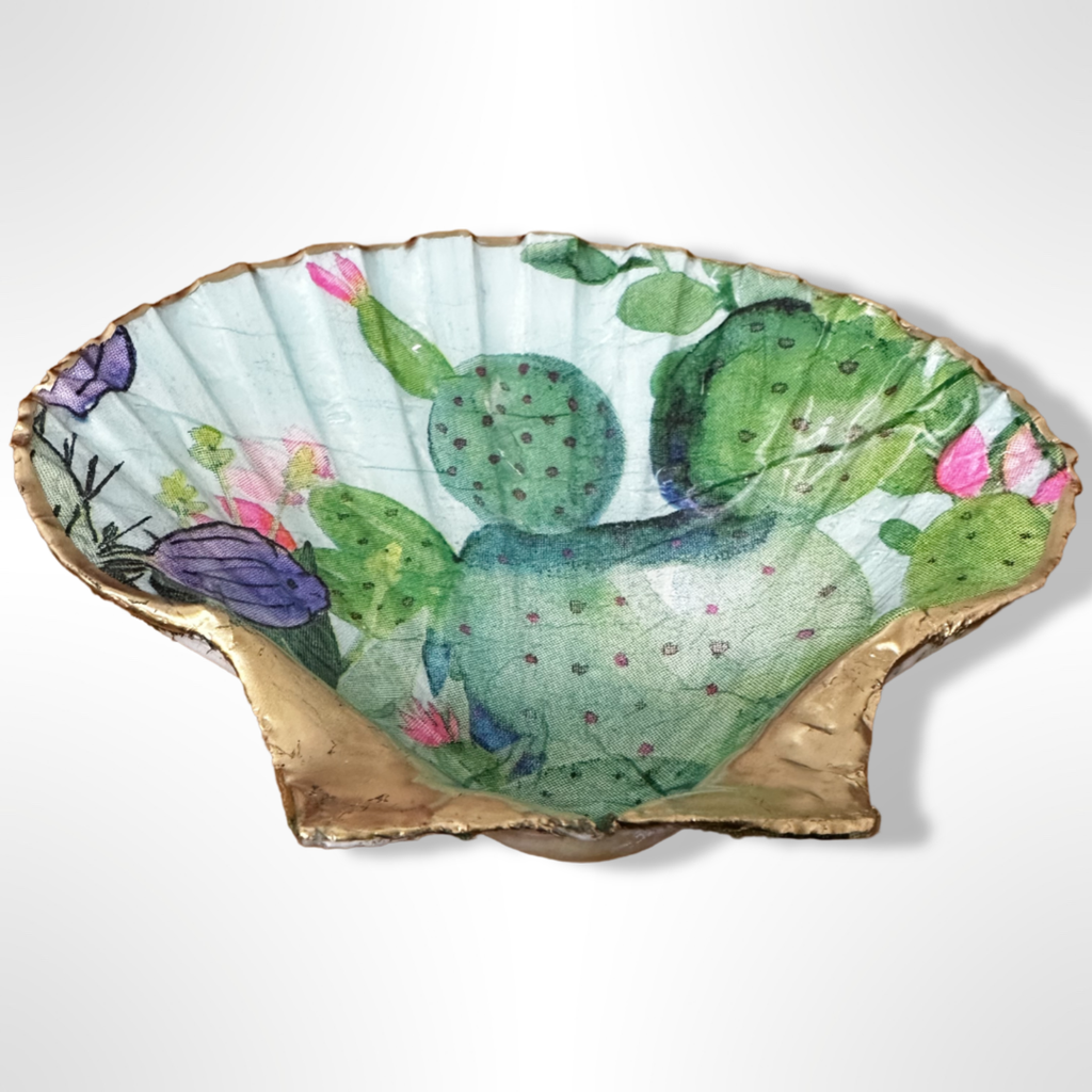 Prickly Pear Bloom Scallop Dish