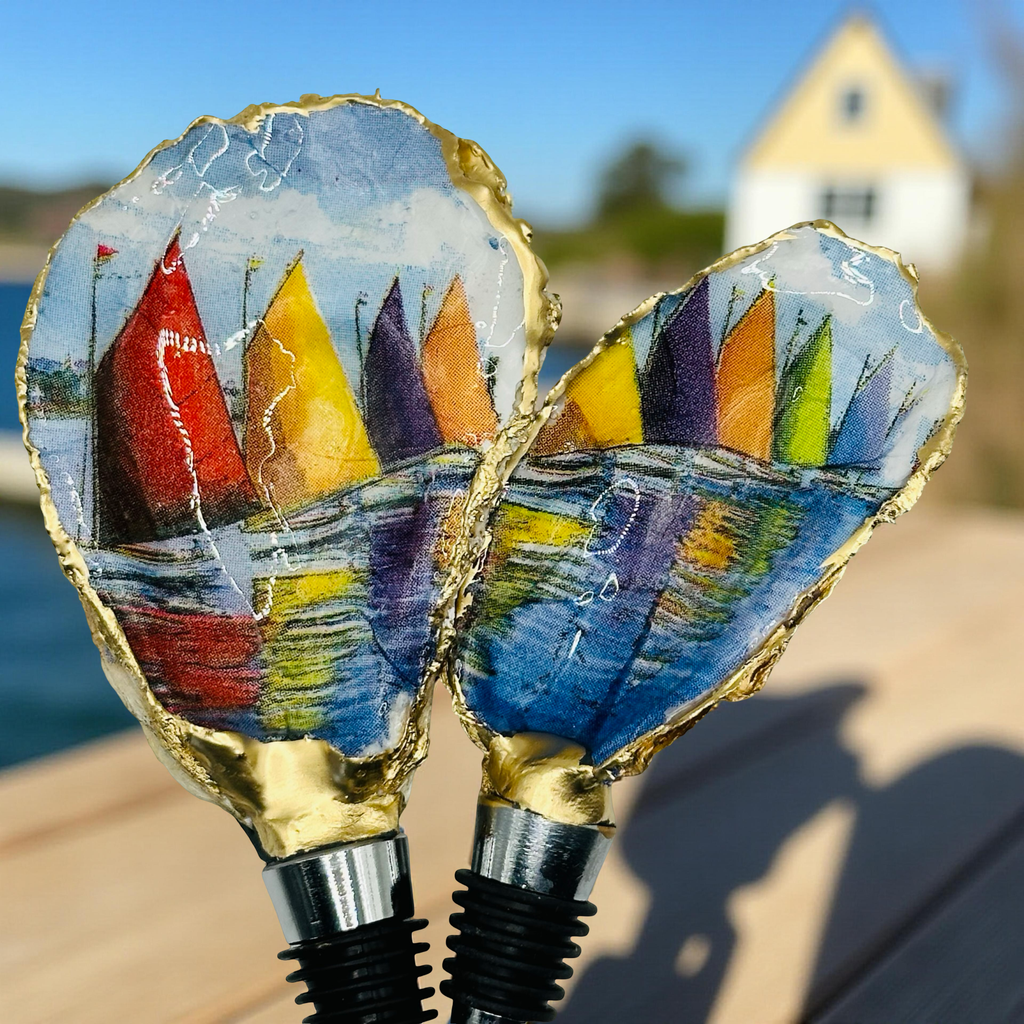 Regatta Reflections Oyster Shell Wine Stopper