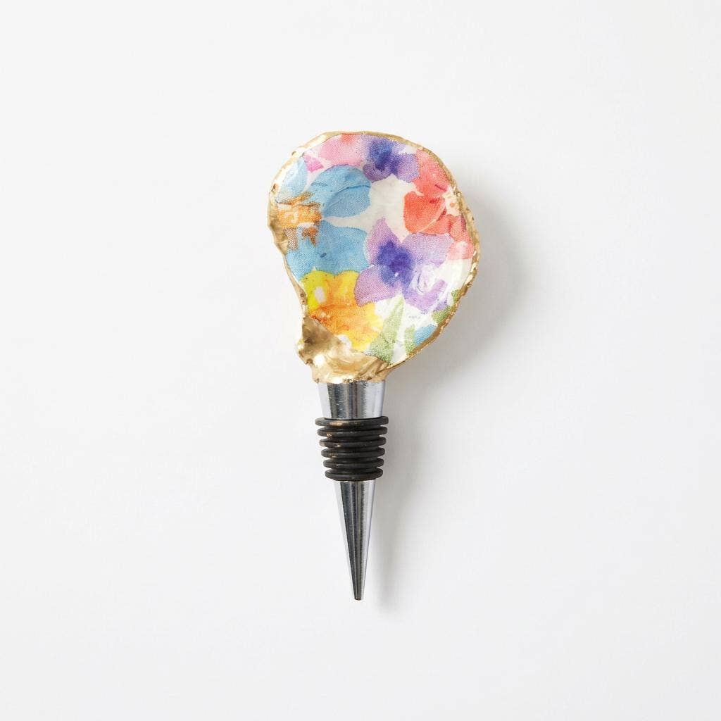 Floral Oyster Shell Stopper Pack 12 Piece