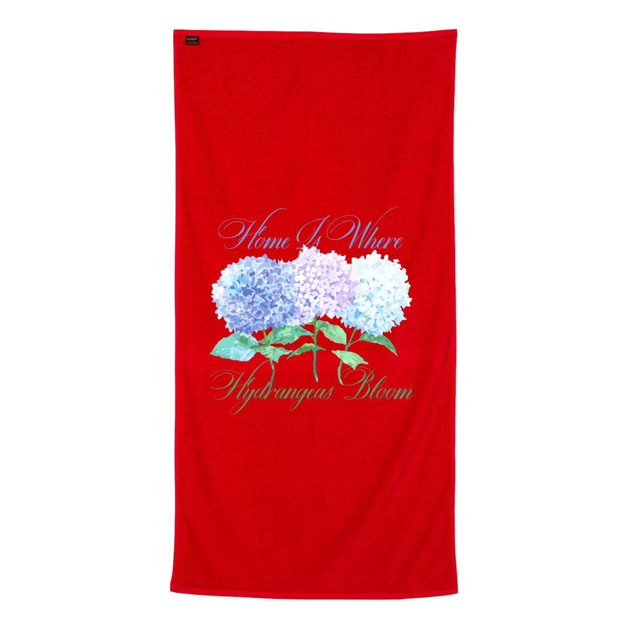 Hydrangea Beach Towel