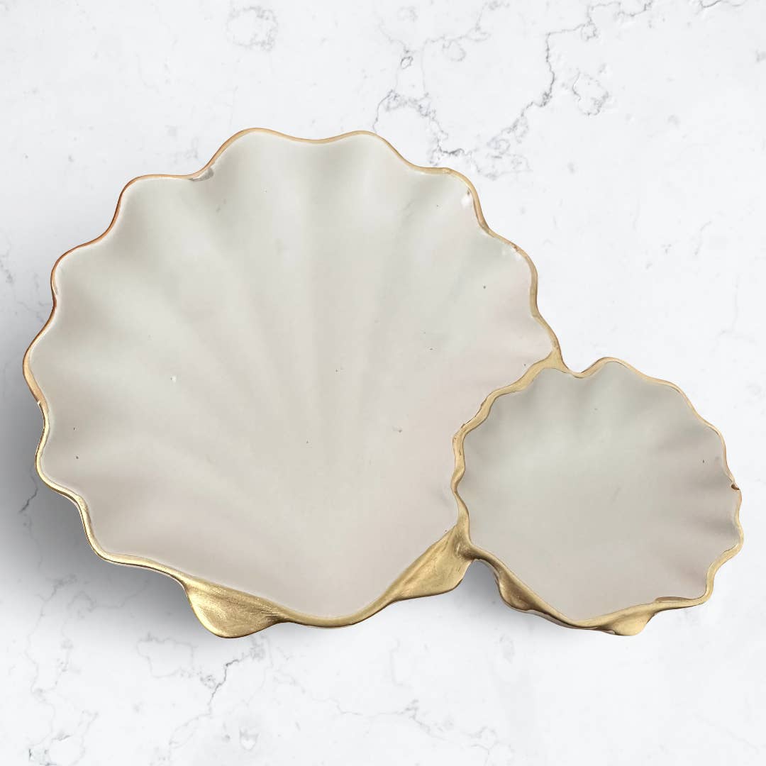 Golden Shore Duo Serving Scallop Dish