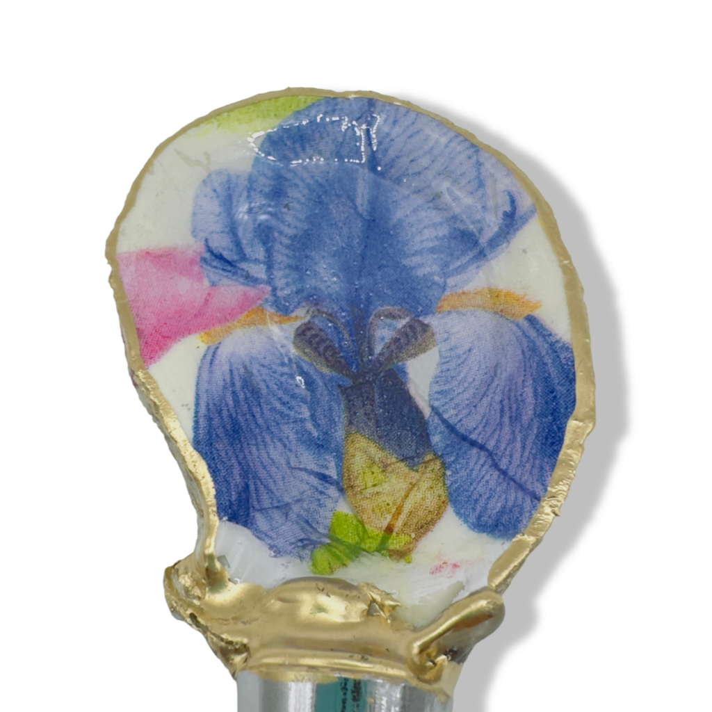 Floral Garden Oyster Shell Wine Stopper