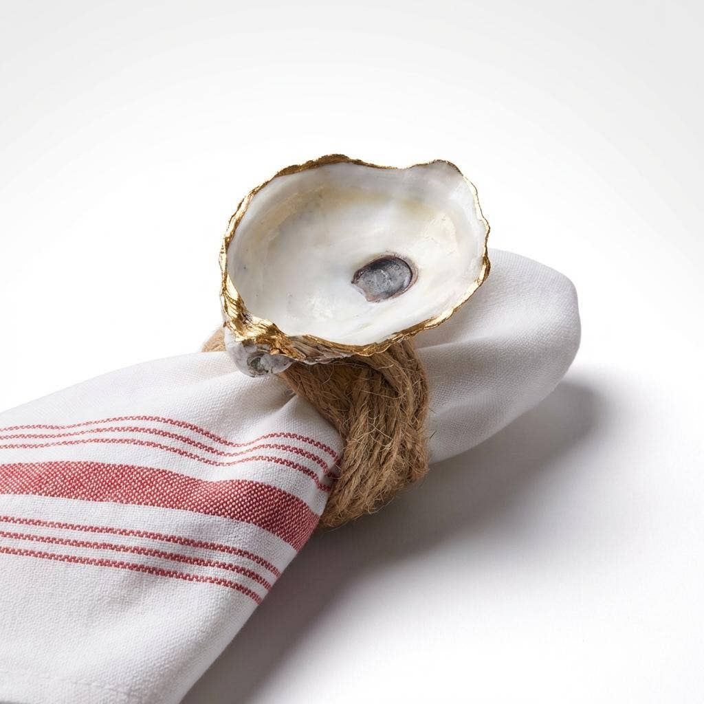 Oyster Shell Napkin Rings