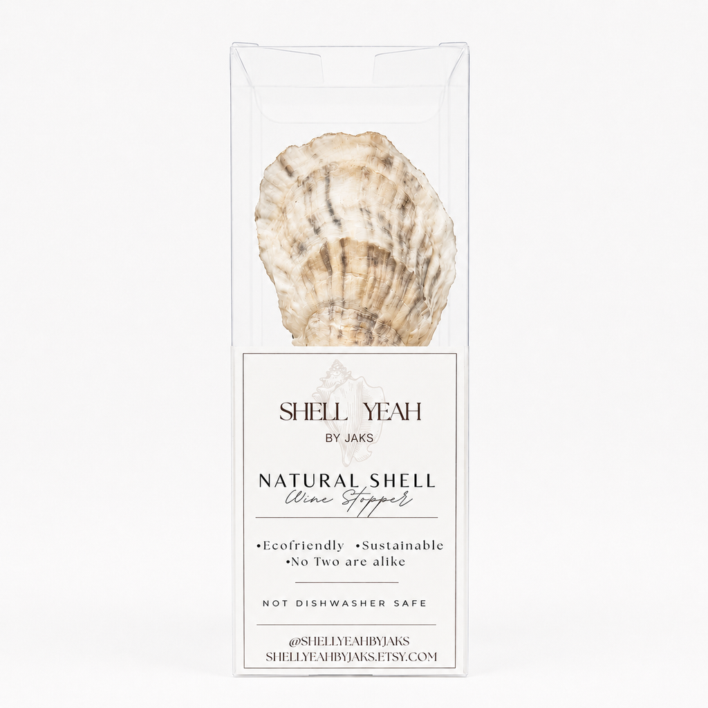 Emerald Splendor Oyster Shell Wine Stopper