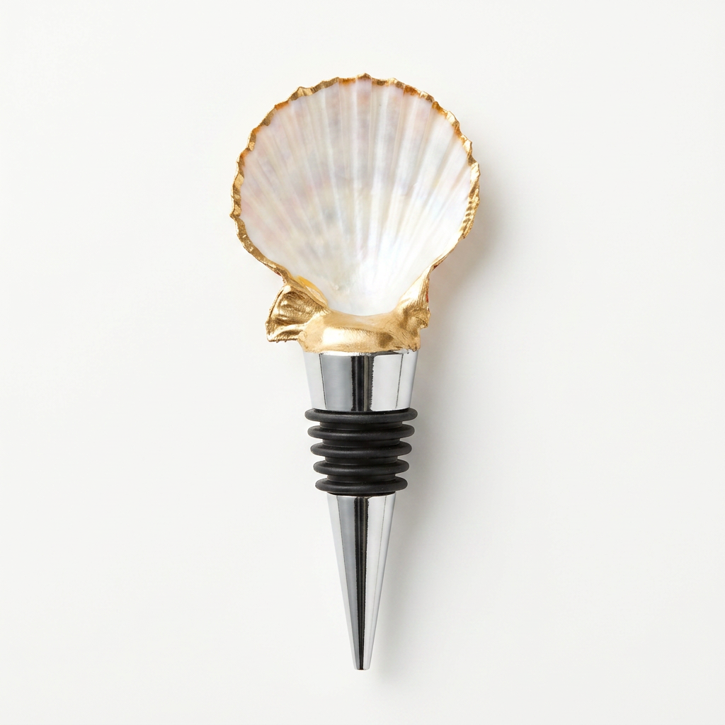 Micro Luxury Shell Wine Stopper Pack 12 Pc