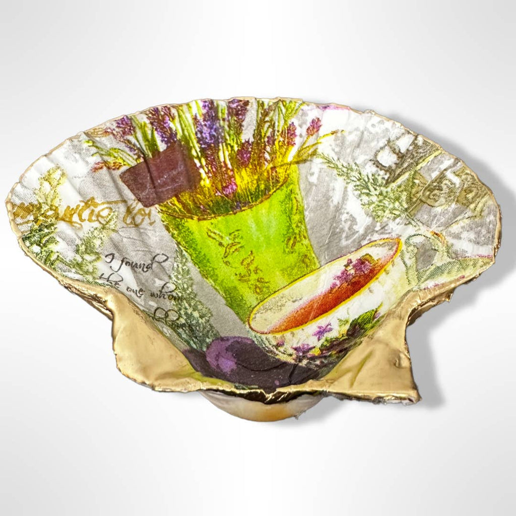 Lavender Tea Delight Scallop Soap Dish