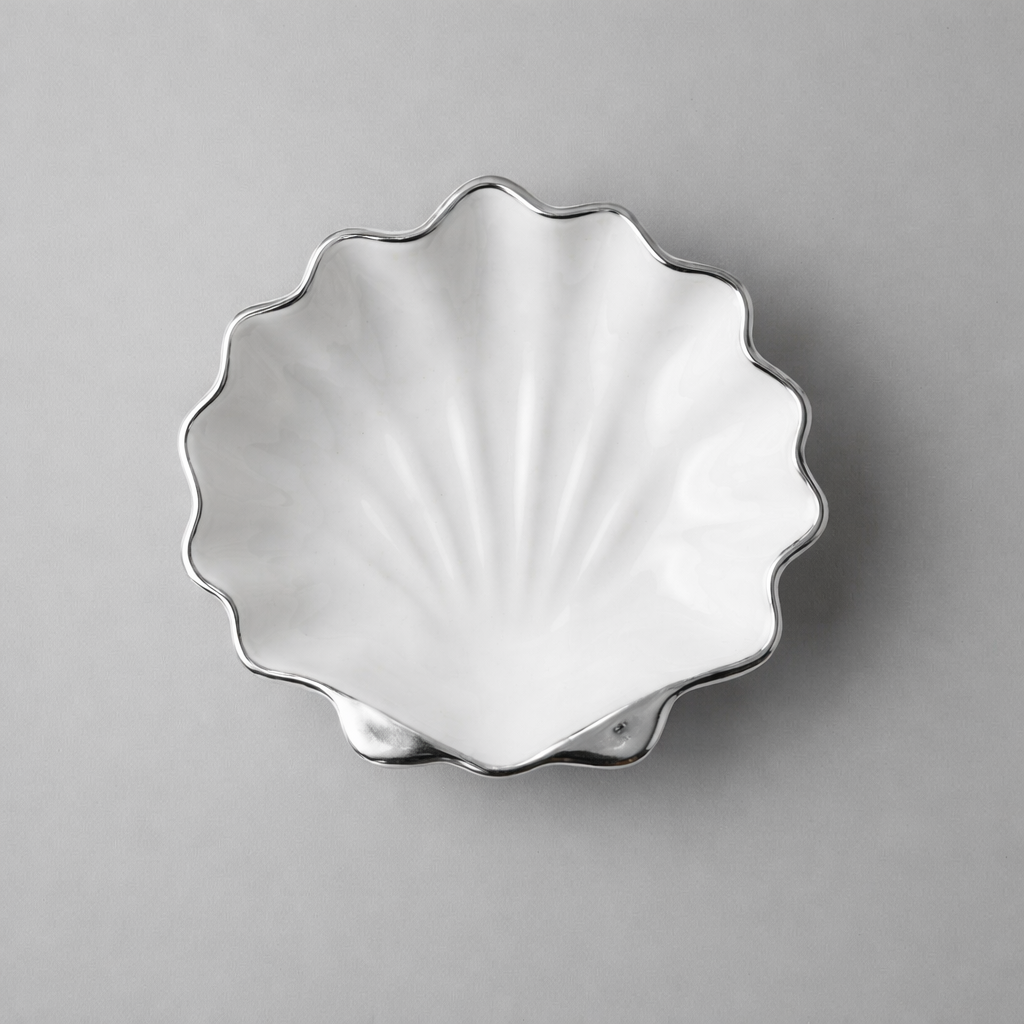 Scallop Shell Resin Dish Food Safe