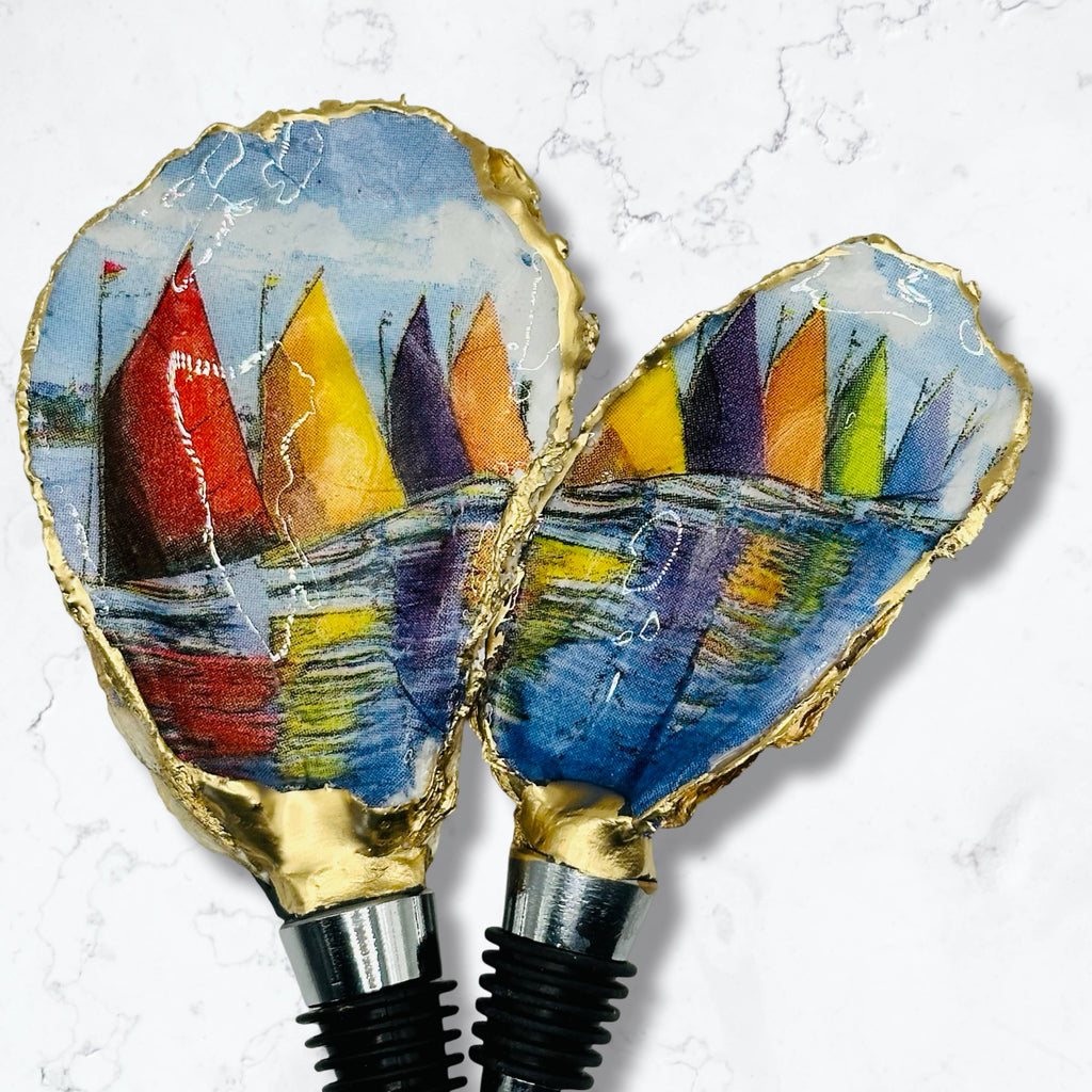 Regatta Reflections Oyster Shell Wine Stopper