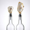 Azure Agapanthus Oyster Shell Wine Stopper