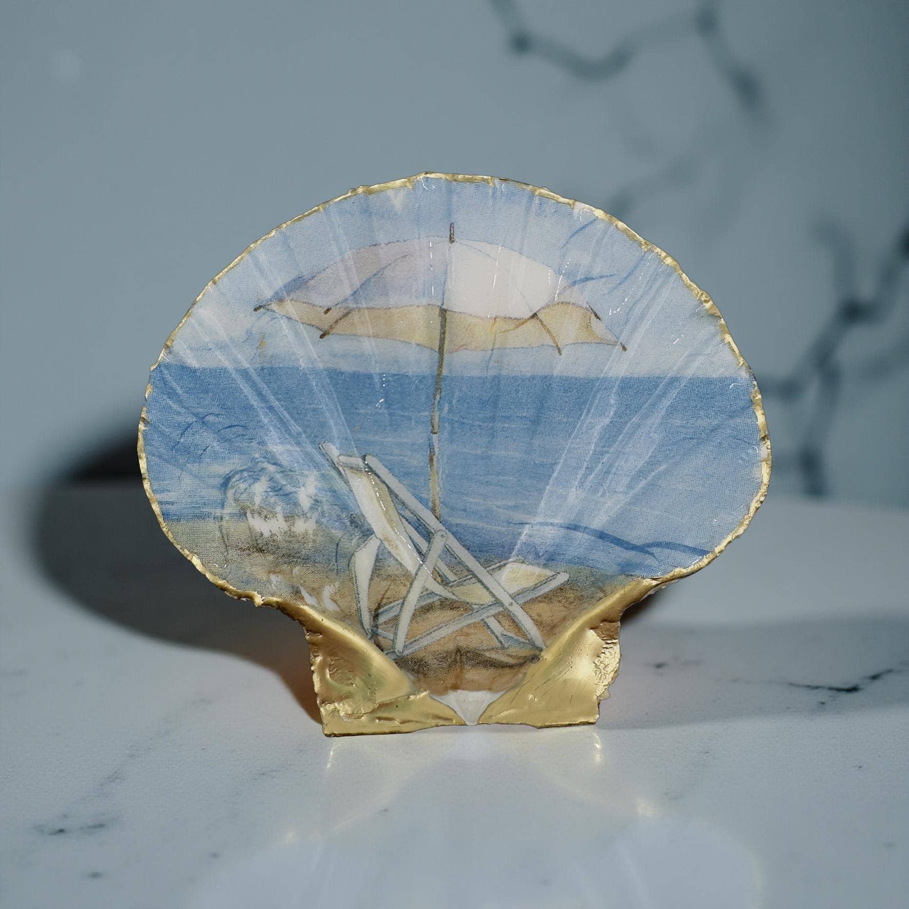 Seaside Siesta Chair Scallop Soap Dish