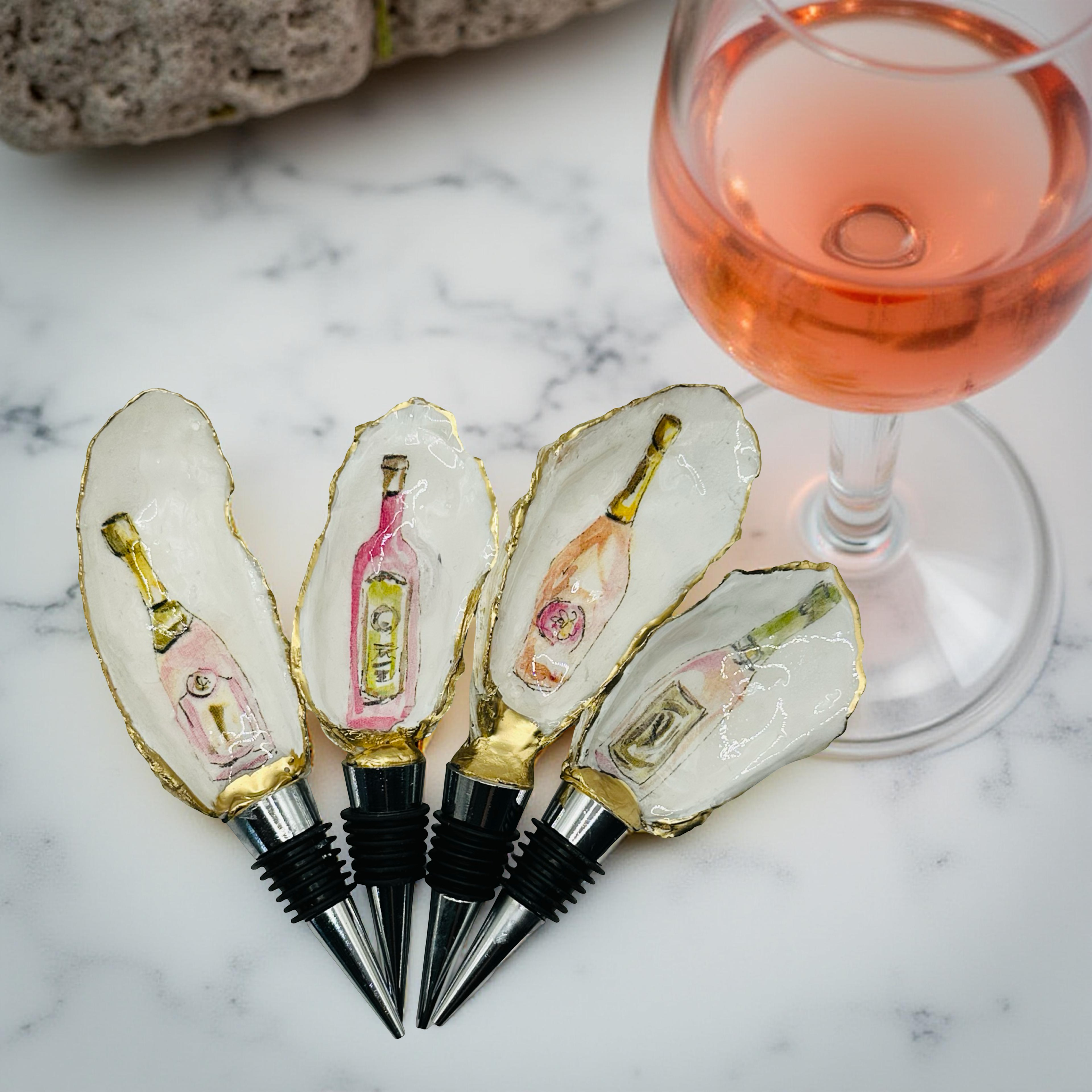 Rose All Day Oyster Shell Wine Stopper
