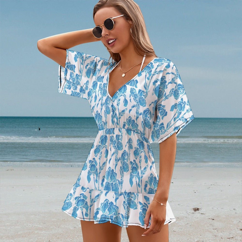 Floral Beach Cover-Up - Shell Yeah by JaksSWhite3B2F989902A744724A55DAEA5292BEA70