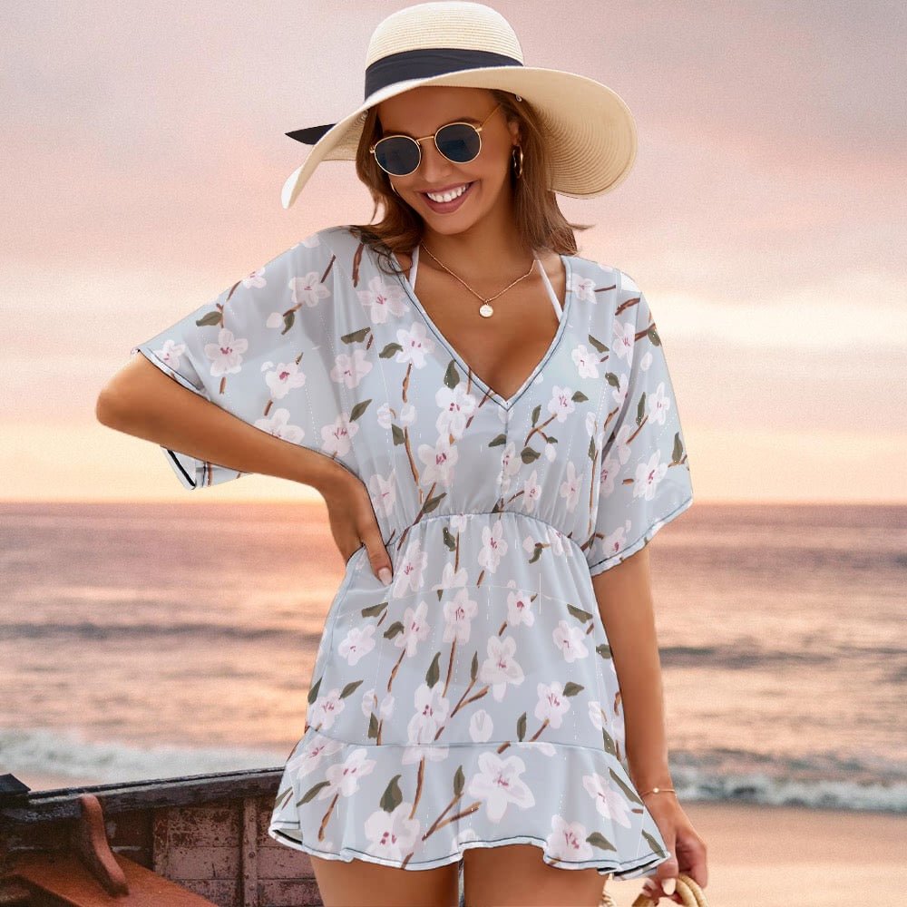 Floral Beach Cover-Up - Shell Yeah by JaksSWhiteSmokeA9B17CE2AD824C149BD7F0B5A08C8DDD