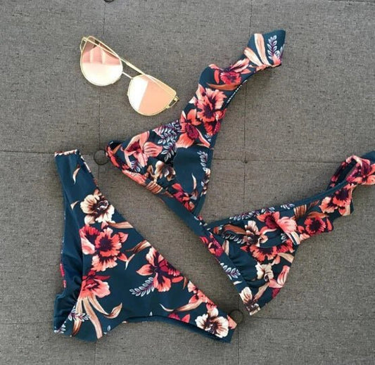 Floral Push-up Padded Bikini - Shell Yeah by JaksSGoldGOLD-SOther
