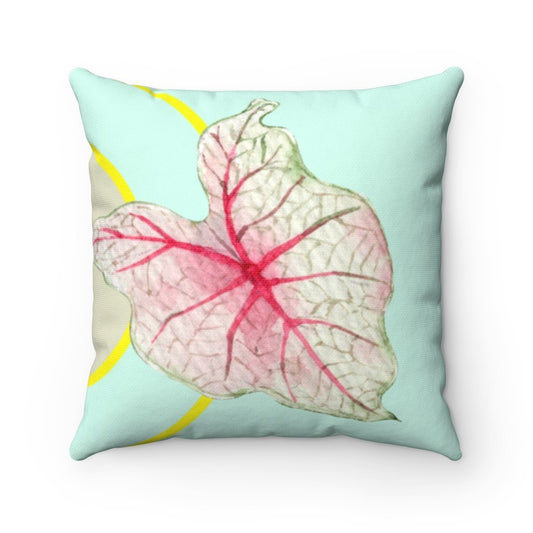 Green Leaf Square Pillow Home Decoration Accents - 4 Sizes - Shell Yeah by Jaks14" × 14"2823167499Home & Garden
