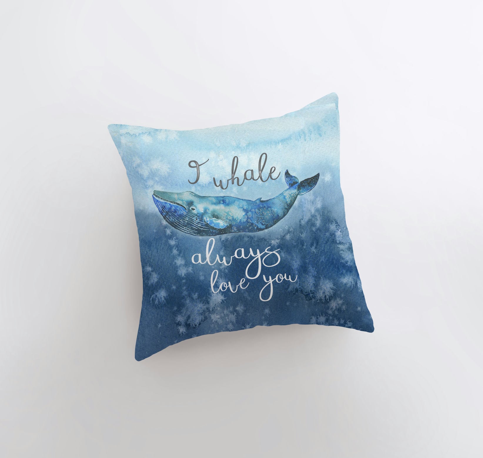 I whale always love you | Pillow Cover | |Throw Pillow | Home Decor | - Shell Yeah by Jaks12x12 InchesCover Onlyiwhalealwaysloveyou-2Home Decor