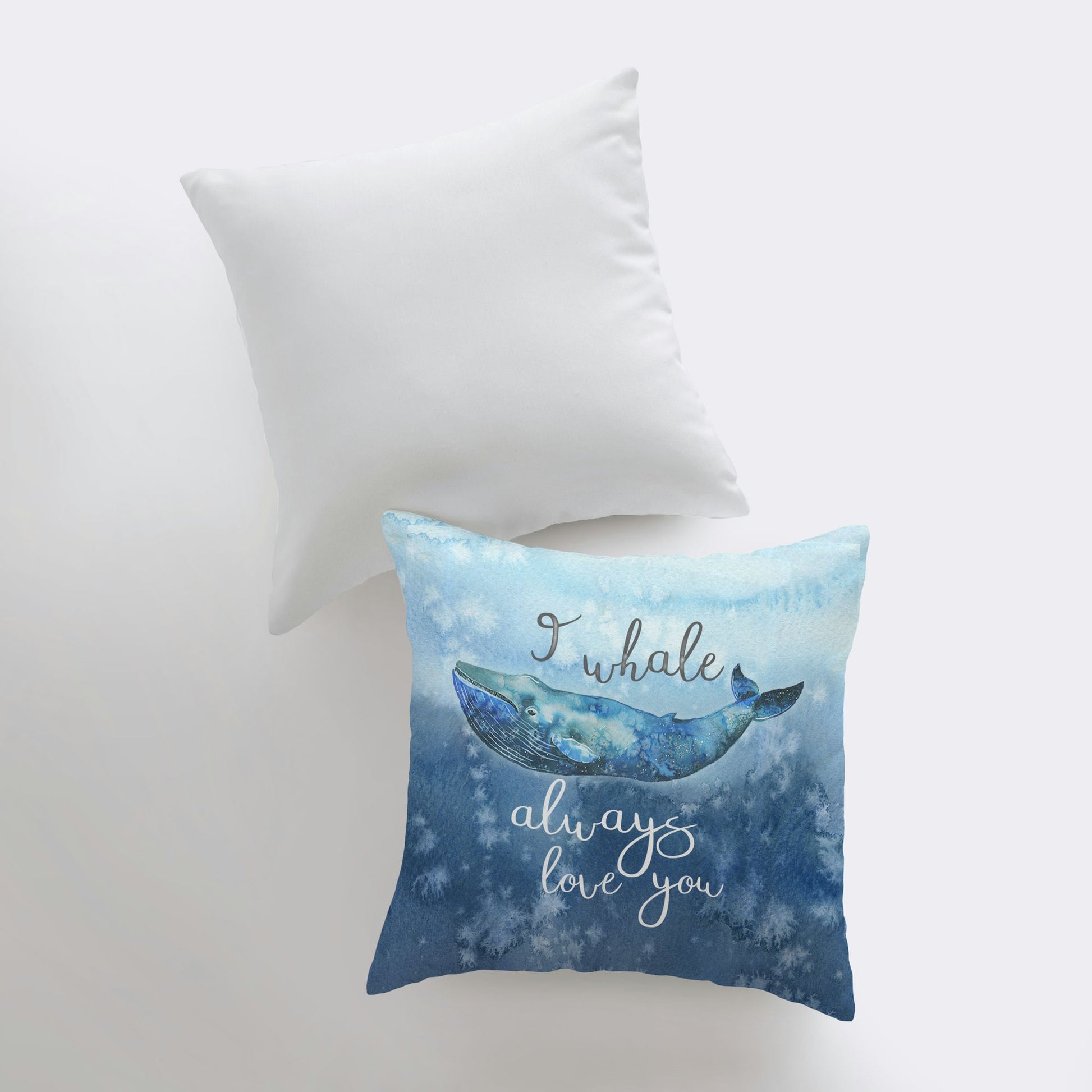 I whale always love you | Pillow Cover | |Throw Pillow | Home Decor | - Shell Yeah by Jaks12x12 InchesCover Onlyiwhalealwaysloveyou-2Home Decor