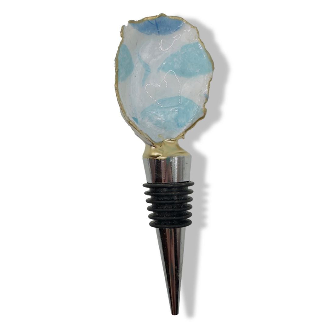 Blue Fish Bottle Stopper Coastal Barware Wine Stopper