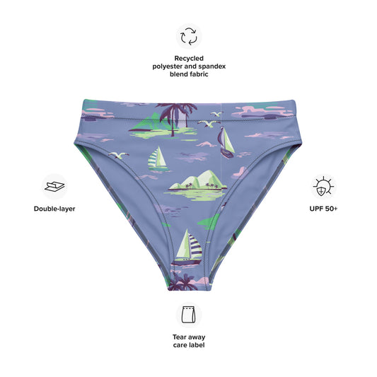 Recycled high-waisted bikini bottom - Shell Yeah by JaksXS6741004_12042