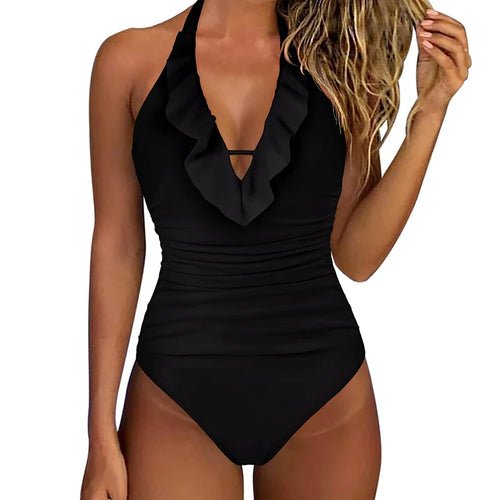 Solid Halter One Piece - Shell Yeah by JaksLblackBLACK-L-CHINAOther