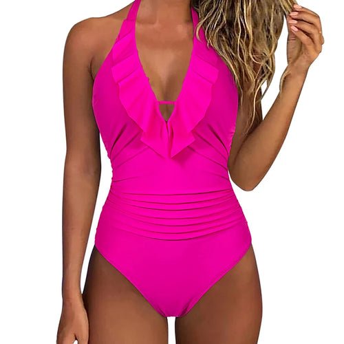 Solid Halter One Piece - Shell Yeah by JaksXLrosenROSEN-XL-CHINAOther