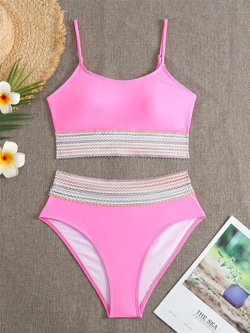 Solid High Waist Swimsuit - Shell Yeah by JaksS22-S-CHINAOther