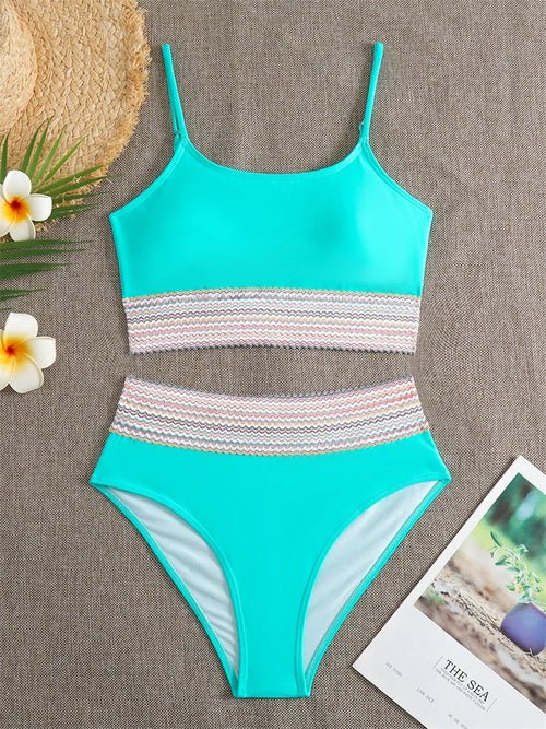 Solid High Waist Swimsuit - Shell Yeah by JaksXL11-XL-CHINAOther