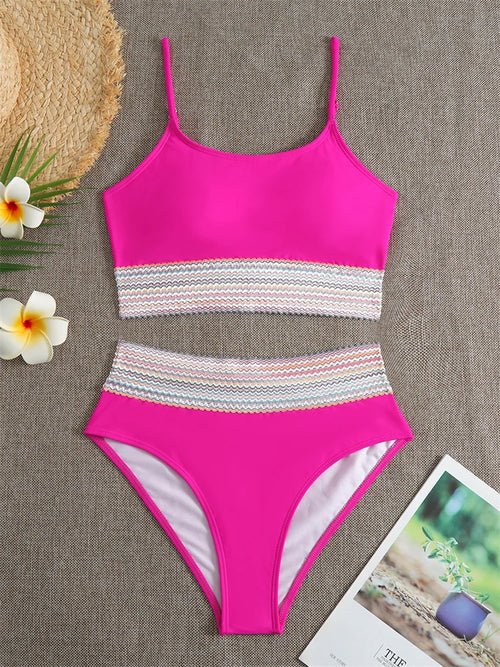 Solid High Waist Swimsuit - Shell Yeah by JaksXL33-XL-CHINAOther