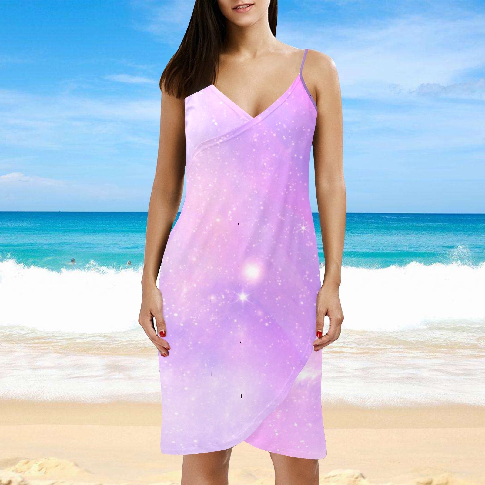 Spaghetti Strap Backless Beach Dress (D65) - Shell Yeah by JaksMediumPurpleSF1EC5097E9CF4D2B9E2B7CCA44E9E685