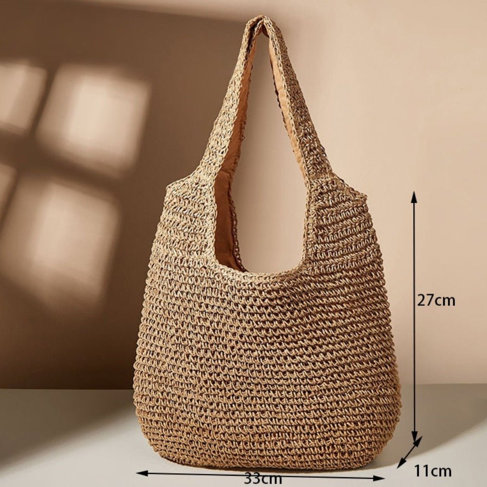 Summer Shoulder Straw Tote - Shell Yeah by JaksKhakiCSY8392033ST11-KHKHandbags