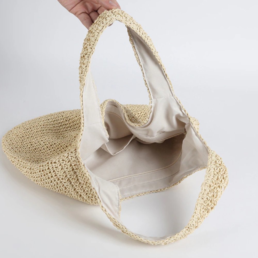 Summer Shoulder Straw Tote - Shell Yeah by JaksKhakiCSY8392033ST11-KHKHandbags