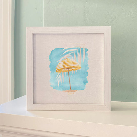 Yellow Umbrella - Framed SignHome Decor